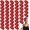 Red, variant on 50 count Hair Headbands Bulk for Women Non Slip Stretchy Soft Elastic Wrap for Yoga DIY Team Gifts (White)