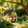 thumbnail image 4 of Whimsical Solar Fruit Buddies Hanging Lamp, Waterproof Resin Figurine Light for Tree & Garden, Cute LED Glow Ornament for Outdoor Patio Landscape Decor, 4 of 6