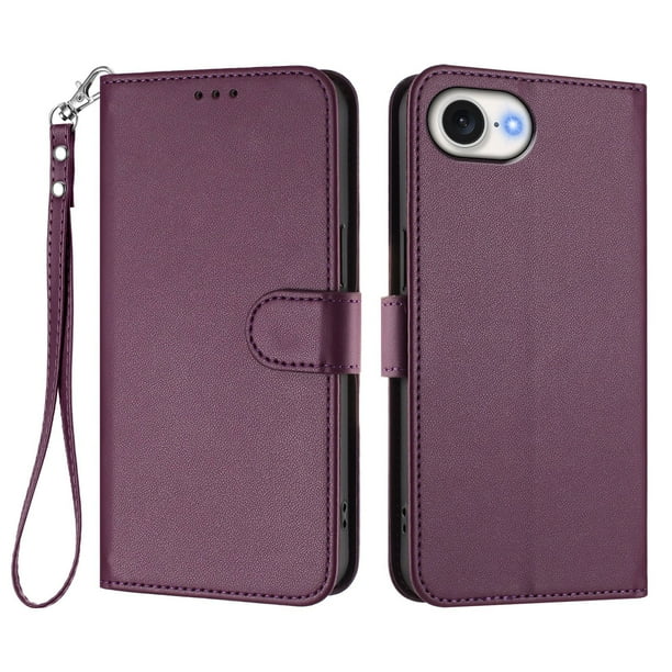 Funda Cartera GANGXUN para iPhone 16e – Cierre Magnético, Protección RFID, Correa Desmontable, Compatible con Carga Inalámbrica