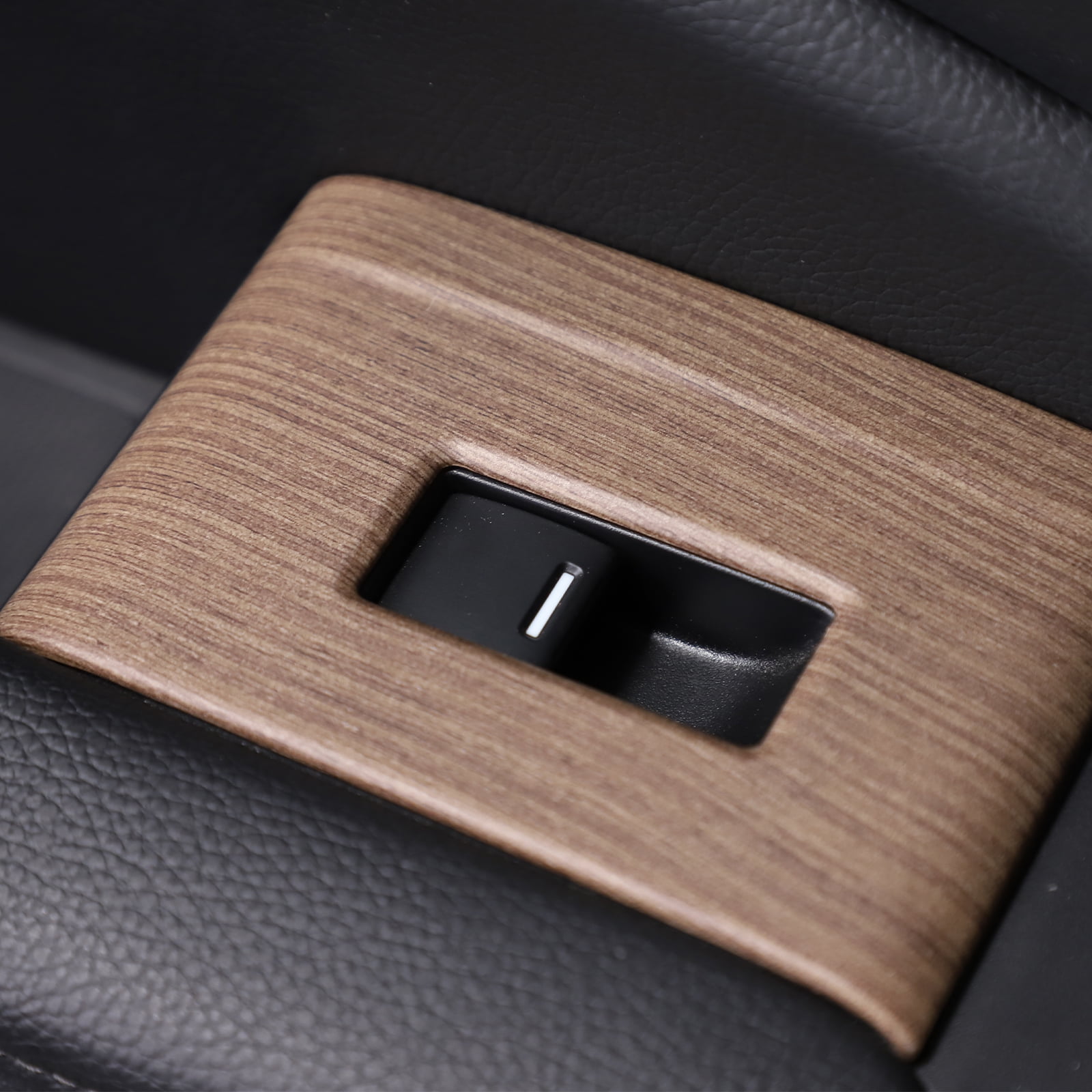 TINKI 4PCS Window Lift Switch Panel Frame Cover Trim for Honda Pilot 2016-2022/ Passport 2019-2023, ABS Material Car Door Window Glasses Lifter Button Decoration Accessories