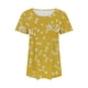 thumbnail image 3 of Fiudx Camisas para Mujer Top Estampado con Cuello Redondo y Manga Corta Informal para Mujer a La Moda, 3 of 4