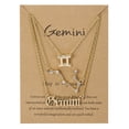 thumbnail image 1 of Paquete De 3 Collares De Metal Decorativos Diy Prop Elegancia A Prueba De Herrumbre Joyería En Capas Letras Ligeras Diseño Dijes Colgante Guardurnaity AP007133-02, 1 of 6