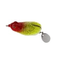 thumbnail image 3 of Pescado de rana de goma suave, señuelo individual, cebo de , anzuelo de remolque único, cebo giratorio Cola Cebo de la cebra de la rana, 3 of 8