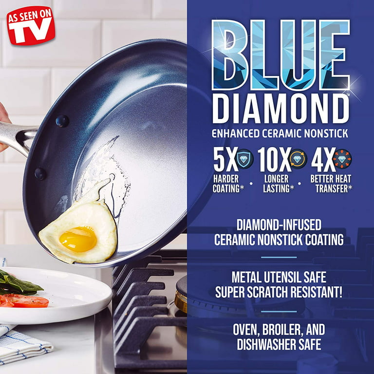 Blue Diamond Ceramic Nonstick 12 Frypan - Green