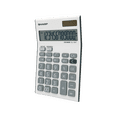 thumbnail image 2 of Sharp EL124TGY Desktop Calculator for High School, College & Office Use, Twin Power 12-Digit Display, Tax Keys, 4-Key Memory & GT Function, 2 of 6