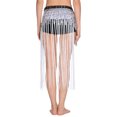 thumbnail image 2 of Haitryli Womens Belly Dance Skirt Fringed Hip Scarf Colorful Waistband Tiered Sequin Tassel Waist Chain White One Size, 2 of 7