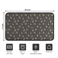 thumbnail image 5 of Dark Christmas Golden Reindeer Pattern Door Rugs,Washable Non Slip Door Mats Indoor,Decorative Door Mats,Entry Mat Indoor for Entrance,Bedroom,Kitchen,Bathroom,30"x17", 5 of 6