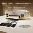 thumbnail image 6 of L1800 A3 DTF Printer Bundle with Curing Oven, Direct to Film Transfer Printing Machine for T-Shirts & All Fabrics, DIY Custom Apparel Printer with RIP Software, 6 of 9