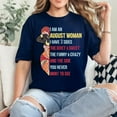 thumbnail image 2 of NETHOUSE Women's Birthday T-Shirt - August Woman with 3 Sides Quote - Quiet Sweet, Funny Crazy, and the Side You Never Want to See - Cotton Blend Tee - Sizes S to 5XL, 2 of 4