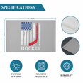 thumbnail image 6 of Gray American Flag Placemats Set of 4, Abstract Red Hockey Stripes Us Flag Placemats for Dining Table, Place Mats for Kitchen Tabletop, Waterproof Wipeable Dining Table Mats Set, 6 of 9