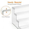 thumbnail image 4 of Lifewit 4 Tier Clear Display Risers Stand, Plastic Risers for Display, Plastic Organizers, 4 of 9