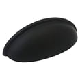 thumbnail image 2 of Cosmas 783FB Flat Black Cabinet Hardware Bin Cup Drawer Cup Pull - 3" Hole Centers - 10 Pack, 2 of 2