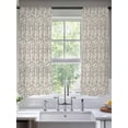 thumbnail image 2 of Beige Black Striped Sheer Curtains 63 Inch Length 2 Panels Set, Abstract Modern Art Irregular Stripe Voile Window Treatment Rod Pocket Curtains Sheers Drapes for Bedroom/Living Room/Kitchen 52x"63"x2, 2 of 7