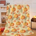 thumbnail image 1 of Manta de Calabaza para Halloween y Acción de Gracias | Franela de Lana Ligera | Cómoda y Suave | Naranja | 100X70Cm | Regalo Navideño, 1 of 7