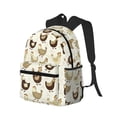 thumbnail image 2 of Lsque Chicken Cartoon Classic Casual Backpack - Large Capacity Water-Resistant Backpack for School, Work, Travel, and Outdoor Activities, 2 of 8