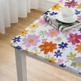 thumbnail image 4 of BANET Square Table Covers Flower Square Rectangle s for white, 4 of 7