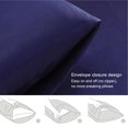 thumbnail image 3 of Astarin Satin Silk Pillowcase for Hair, Dark Blue King Size silk pillow, Satin Pillow Covers 2 Pack with Envelope Closure, 20x36 Inches, 3 of 7