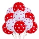 thumbnail image 1 of Globos de látex con estampado de corazones rojos y blancos de 12 pulgadas (20 unidades), 1 of 2