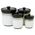 thumbnail image 2 of sango nova black 4-pc. kitchen canister set, 2 of 2