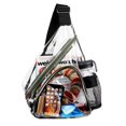 thumbnail image 2 of Bolso bandolera HULISEN de PVC transparente aprobado para estadios, impermeable, 2 of 8