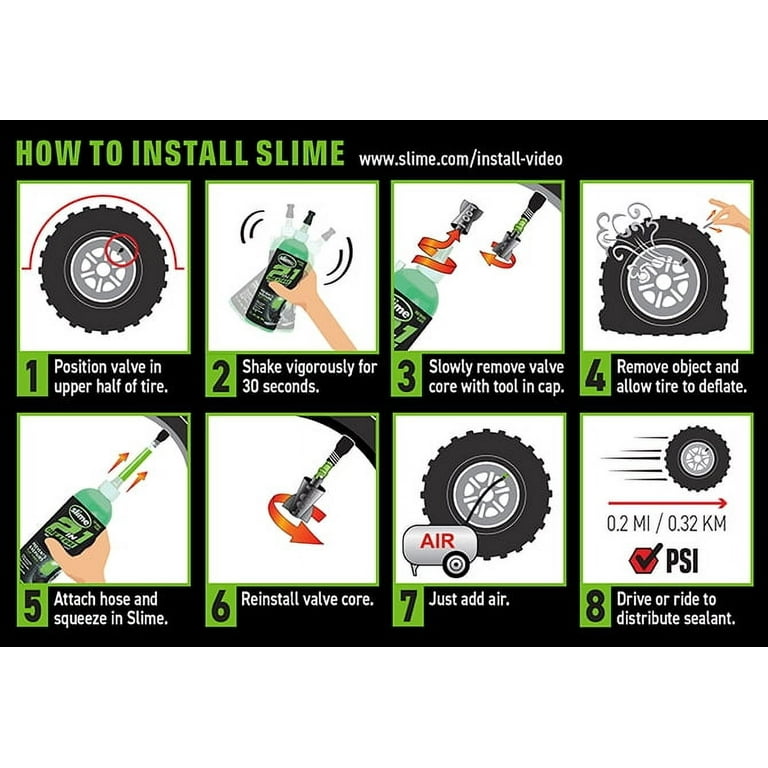 Slime 2-in-1 Tire & Tube Sealant 32oz for All Off-Highway Vehicles
