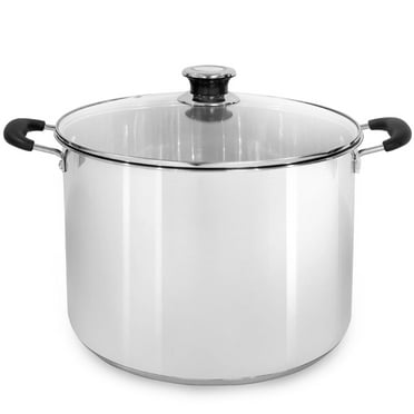 Barton 20-Quart Canning Pot with Rack, Stainless Steel,  Water Bath Or Steam Canning, Compatible with Gas, Electric & Induction Cooking