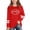 Red, variant on ITSAME Girls Long Sleeve T-Shirts, Round Neck Fashion Print Loose Fit Kids Fashion Leisure Tees Green Size 11-12T