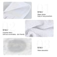 thumbnail image 4 of Dailycode Kitchen Wash Cloths with Hanging Loops Absorbent Absorbent Quick Drying Hand Towels, 2 Pack, White and Light Gray Triangular, 4 of 7