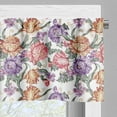 thumbnail image 5 of Ambesonne Floral Valance & Curtain, Retro Flowers and Curls, 55"x45", Multicolor, 5 of 7