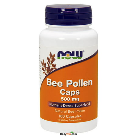 NOW Foods Bee Pollen 500mg 100 Capsules