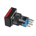 thumbnail image 2 of Interruptor rectangular de restablecimiento automático momentáneo con botón pulsador de 24 V CC con luz LED 3cdeal_sfc rojo Cola interruptor de botón, 2 of 8