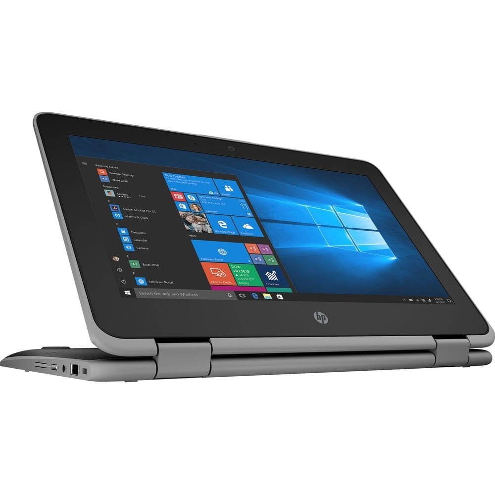 HP ProBook x360 11.6" Touchscreen 2-in-1 Laptop, Intel Celeron N4020, 4GB RAM, 64GB SSD, Windows 10 Pro, Chalkboard Gray