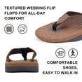 thumbnail image 6 of BERANMEY Men's Flip Flops with Arch Support Comfortable Thong Sandals for Men with Cushioned Footbed Wide Toe Box Non-Slip Design Perfect Summer Beach Shoes, 6 of 8