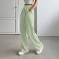 thumbnail image 5 of Loopsun Women Full Length Pants Print Striped Daily Outfits Mid Waist Drawstring Pocket Casual Long Pants, 5 of 5