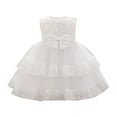 thumbnail image 2 of NAISIBABY Girls Princess Dress, Sleeveless Tutu Mesh Glitter Sequin Birthday Wedding Party Pageant Dress White 6Months, 2 of 8