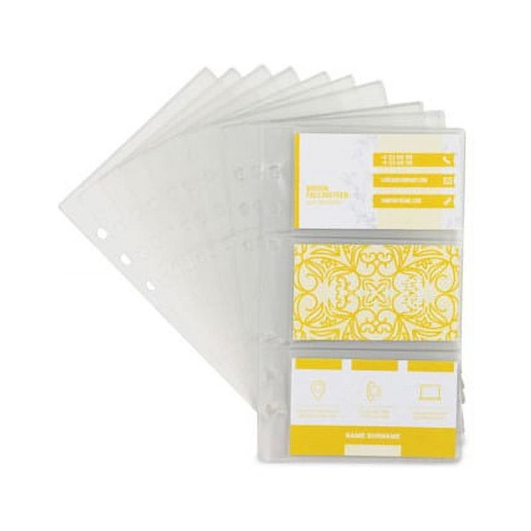 Refill Sheets for 4 1/4 x 7 1/4 Business Card Binders 60 Card Capacity,  10/Pack - Walmart.com
