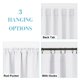 thumbnail image 4 of Cortinas RYB HOME para oscurecer habitaciones, 42 x 114 cm, poliéster blanco, 2 paneles, 4 of 8