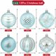 thumbnail image 2 of Bolas de Navidad azules de 6 cm, juego de 12 adornos de bolas de Navidad de plástico, adornos colgantes, adornos para árboles de Navidad, para decoración de bodas, fiestas en casa, Navidad, 2 of 5