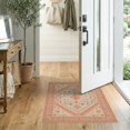 thumbnail image 2 of ODIKA Diamond Lattice Door Vintage Medallion Geometric Border Design for Hallway, Study Room, Playroom, Non-Slip Low Profile, 2 of 7