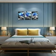 thumbnail image 5 of Bedroom Wall Art For Living Room Bathroom Wall Decor For Kitchen Family Pictures Artwork Black And White Blue Rose Flowers Canvas Paintings 12" X 16" 3 Pieces Framed Modern Office Home Decorations, 5 of 6