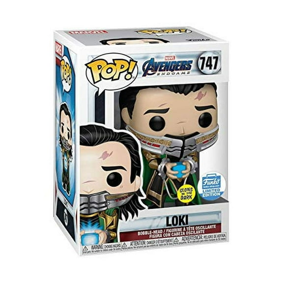 Funko Pop! Marvel: Avengers Endgame Loki with Glow-in-The-Dark Tesseract