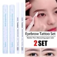 thumbnail image 3 of Eyebrow Tattoo Skin Marker Pen Eyebrow Tattoo Skin Marker Scribe Tattoo Tool Professional Makeup with Ruler, 3 of 8