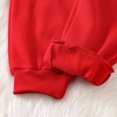 thumbnail image 5 of NOLDARES Toddler Baby Girl Clothes Cute Print Infant Long Sleeve Sweathsirt Fall Winter Outfits Kids Pullover Pants Set(Red,2-3 Y), 5 of 8