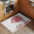 thumbnail image 3 of Rectangle Area Rug 2x3ft, Valentine's Day Love Trees Non-Slip Non-Shedding Floor Mat, Bicycles on Farm Wood Washable Sturdy Carpet for Living Room Bedroom Home Decor, 3 of 9