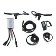 thumbnail image 3 of Kit de modificación de bicicleta eléctrica, resistente al agua, controlador de 15 A, panel LCD4 para motor de 250 W., 3 of 14