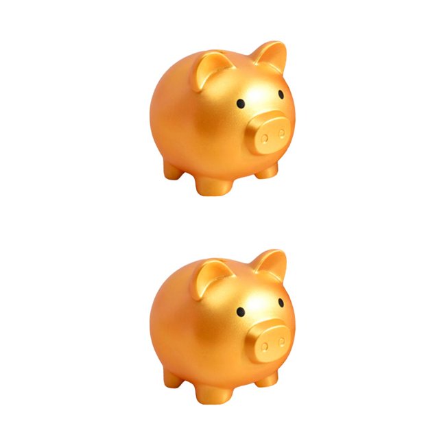 Bewildely Wear-resistant Piggy Bank Money Bank Coin Storage Case Money Lightweight Screw Gifts Box with Plastic Plug Lovely Saving Type2 NO2
