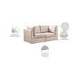 thumbnail image 2 of Meridian Furniture Jacob Pink Velvet Modular Sofa, 2 of 10