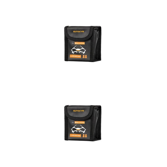 Methold Bolsa de almacenamiento de para Dron, baterías portátiles para senderismo, Estuche de transporte protector, reemplazo de 2 ranuras 2piezas