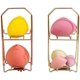 thumbnail image 3 of Estante para esponjas en polvo de dos capas y tres capas con cojín de aire, estante para almacenamiento de huevos de belleza, estante para almacenamiento de herramientas de maquillaje (color: dorado), 3 of 4