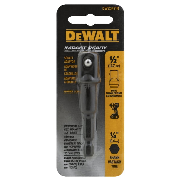 DEWALT DW2541IR 1/4-Inch Hex To 1/4-Inch Square IMPACT READY Socket Adaptor 